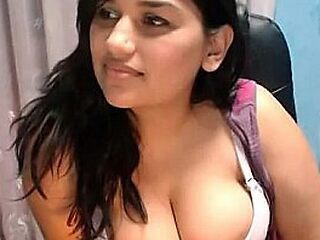 Indian camgirl around big breast